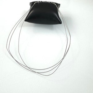 Graceful vintage necklace 925 silver wire rope!