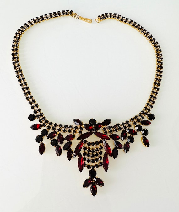 Magnificent Art Deco necklace Gablonzer Bohemia r… - image 5