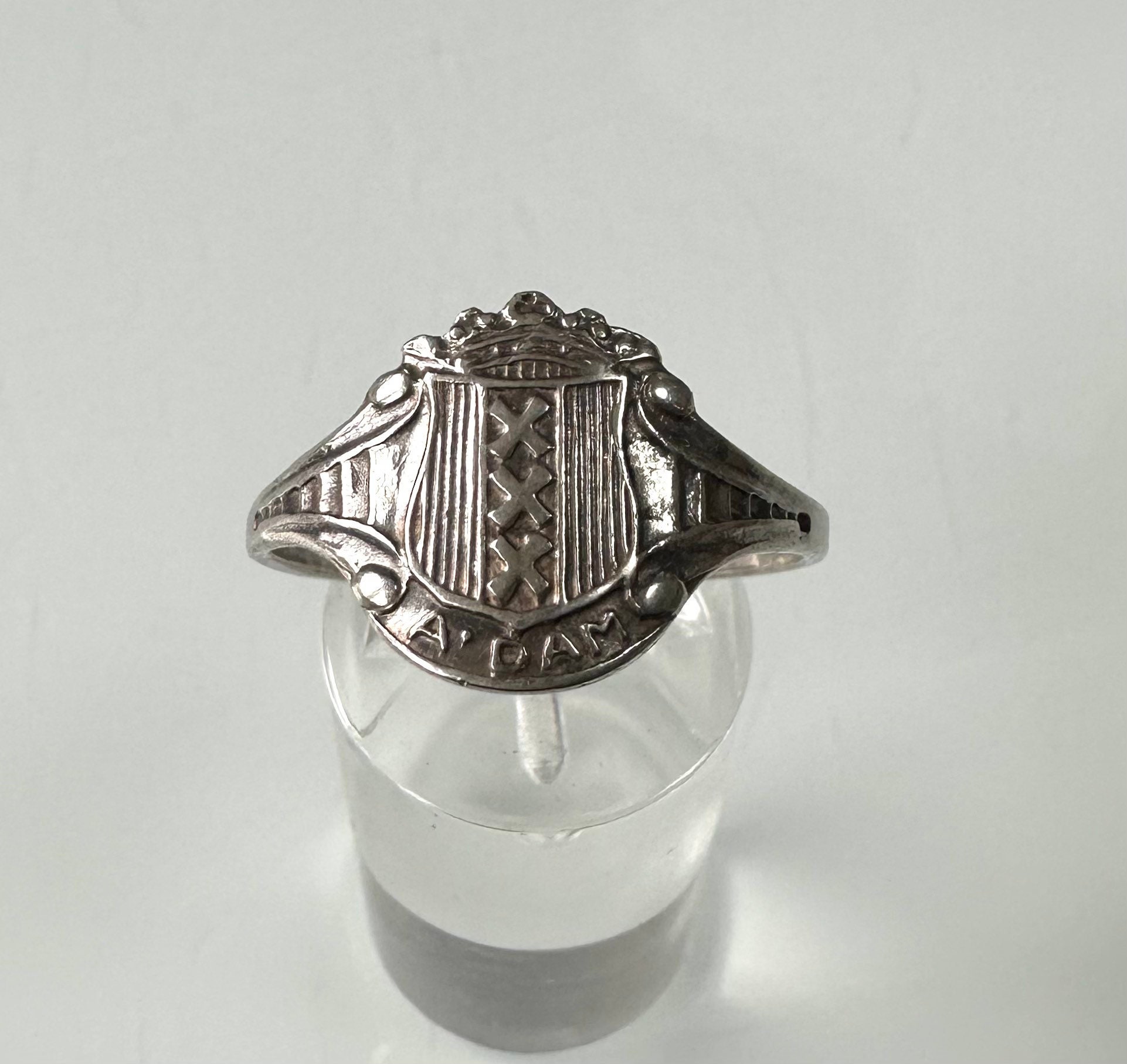 Mens Vintage Silver College Ring - Etsy Canada