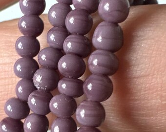 Collier Vintage Boules En Verre Bleu Sur Métal Argenté - Bijou Fantaisie Femme, Occasion