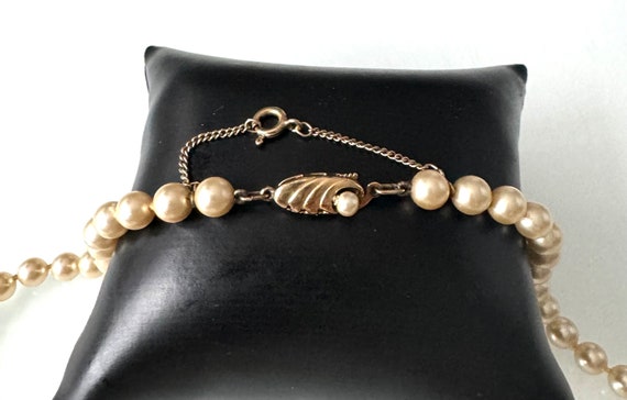 Elegante Vintage Perlenkette mit vergoldetem 925e… - image 6