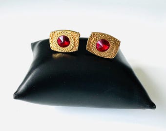 Boutons De Manchette Anciens Or De Tolède Et Mucite #K5 - Bijoux De Chemise Vintage, Occasion