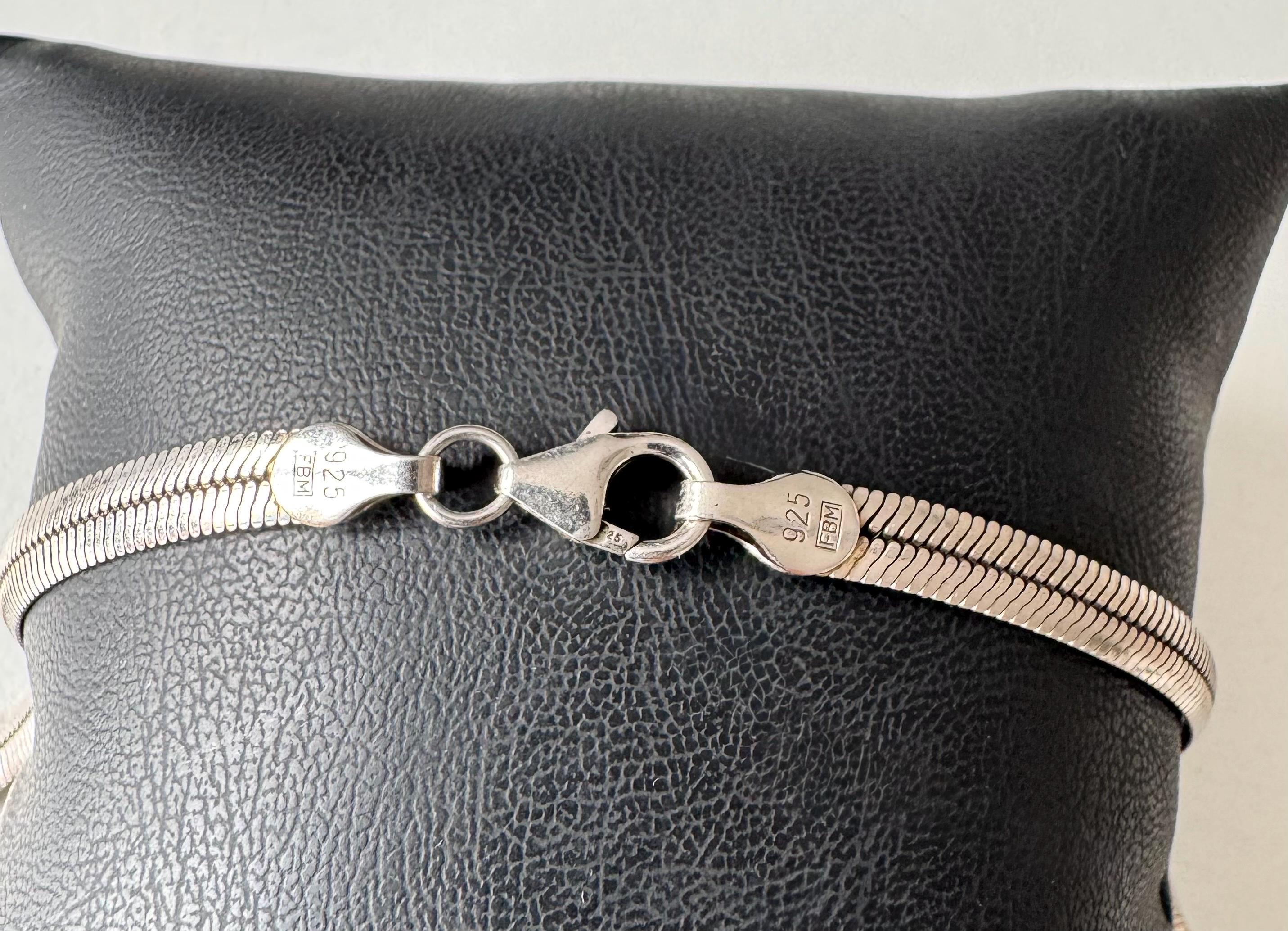 Vintage Necklace 925 Silver FBM - Friedrich Binder Snake Chain