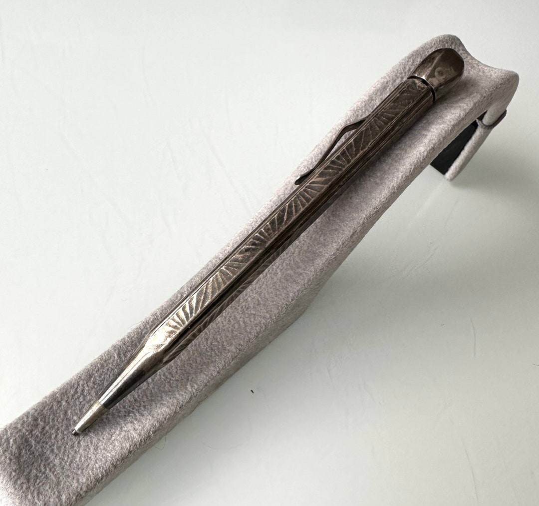 Antique Art Deco Pencil Silver 900 RLB Probably Richard Lebram Etsy