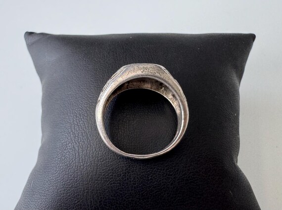 Solid 925 silver ring with pentagram and Celtic k… - image 10