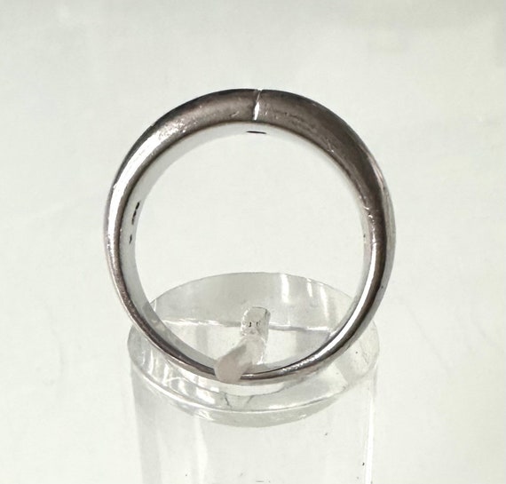 Designer 925 silver ring refined with a diamond /… - image 8