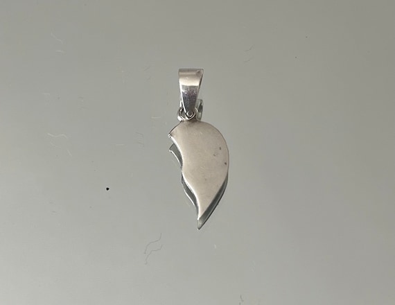【使い勝手の良い】 スイートシルバー925ペンダント925 日本 Etsy - ハーフハート！ - アクセサリー