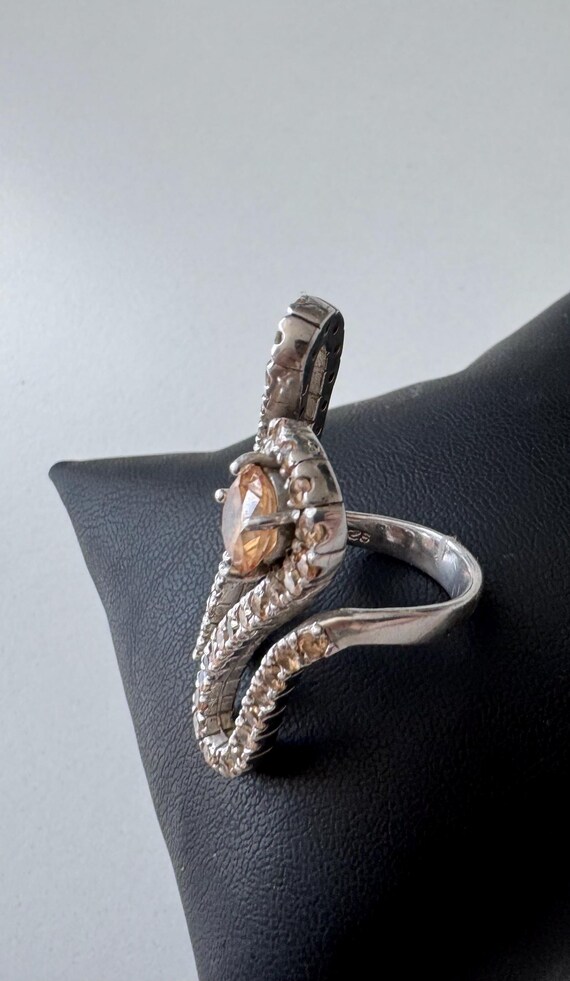 Cocktail Ring 925 Silber  Statement Ring Vintage … - image 7