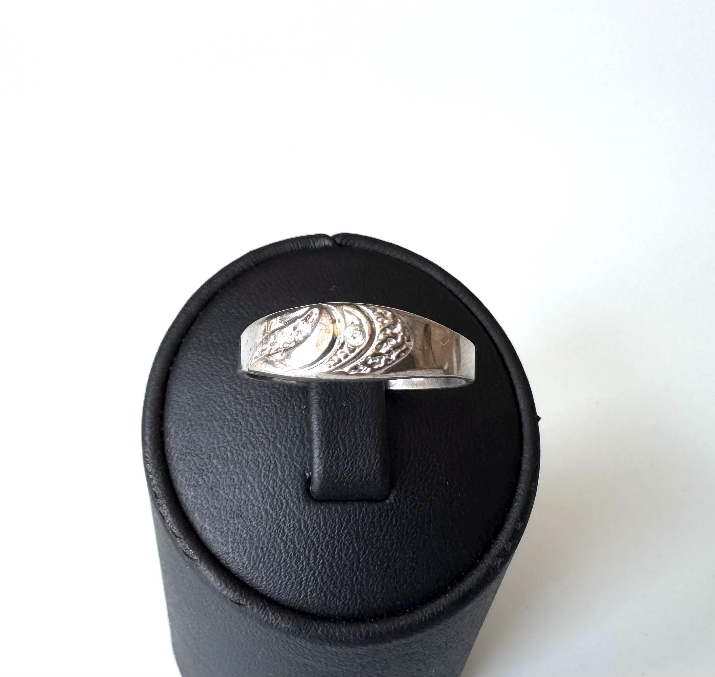 Bague Vintage En Argent Massif 925 - Taille 53/54 - Occasion Charmante