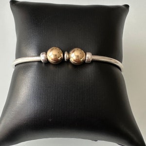 Designer bracelet 925 silver gold balls unisex!