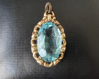 Art Deco pendant American K&L with blue stone Kordes Lichtenfels!