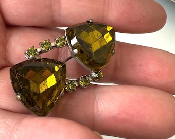 Antike Gablonz Brosche Glas Schmuck Art Deco Böhmen