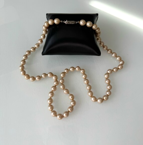 Collier Ancien Perles Fines Fermoir Argent Vermeil - Occasion, Bijou Vintage élégant