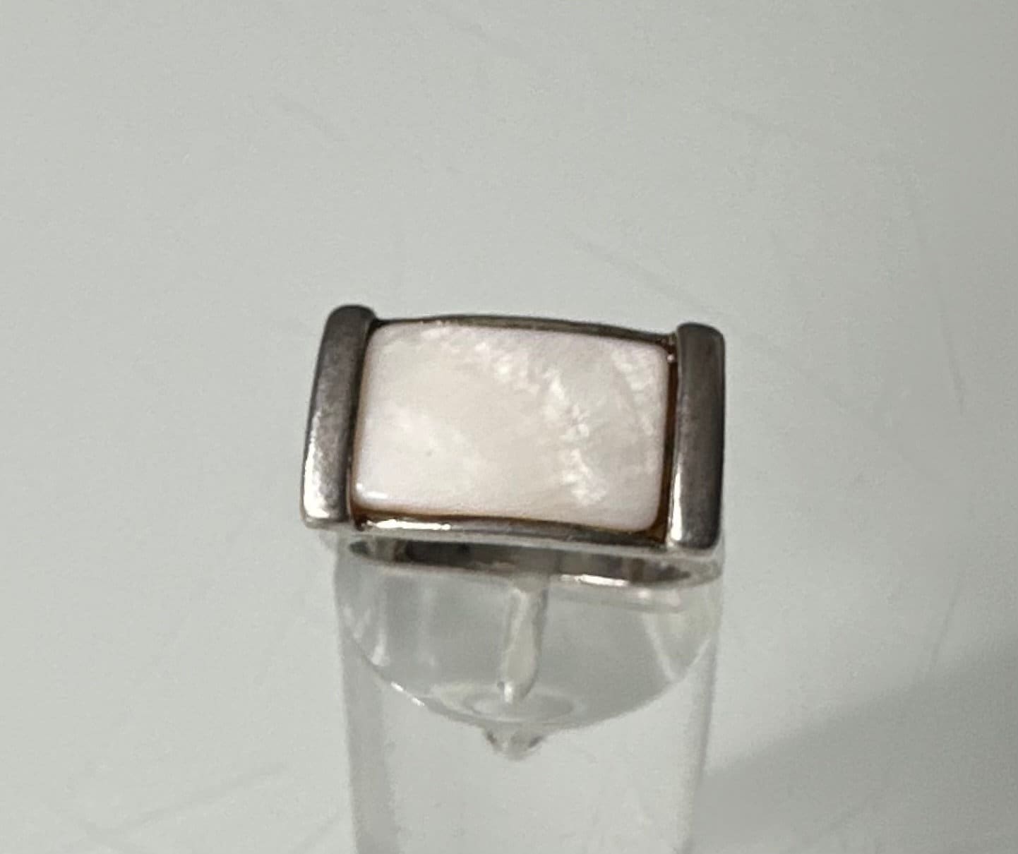 Bague Fantaisie En Métal Argenté Marc Labat - Taille 54 - Poids 9,3 G - Occasion En Bel état