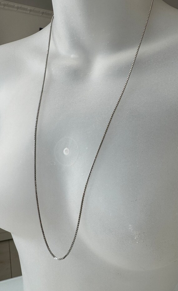Elegante Lange Silberkette aus 835er Silber – Ein… - image 8