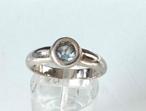 925 Silver Ring With Light Blue Stone Unisex! - Etsy
