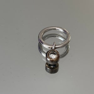 925 silver rock crystal pendant hallmark GRT!