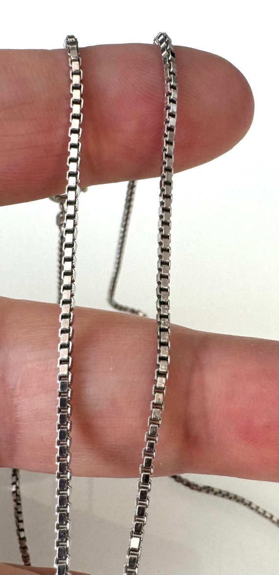 Elegante Lange Silberkette aus 835er Silber – Ein… - image 4