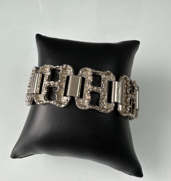 Bracelet Moderniste En Argent Massif Années 1960/70 - Design à Identifier - Parfait état - Pour Femme