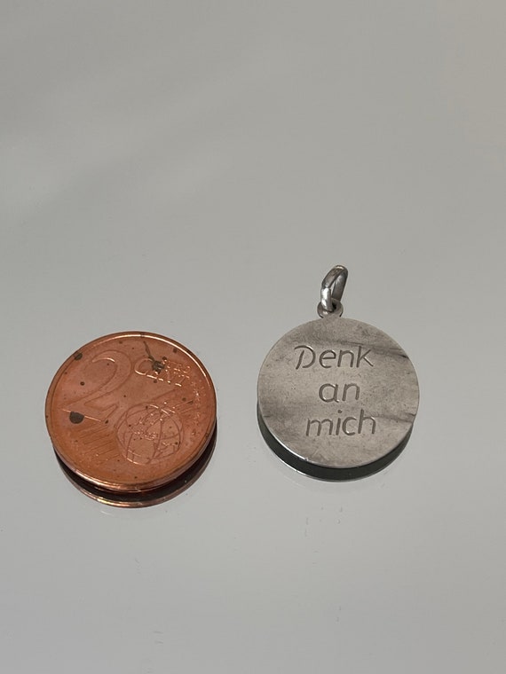 Süsser kleiner Anhänger mit Spruch „Denk an mich“ 835… Gem