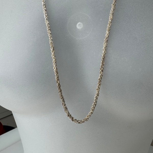 Exquisite 925 Silver Chain Heavy and Solid, Designer Jewelry