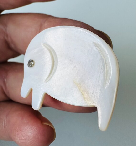 Einzigartiger Statement Ring mit Elefanten Perlmu… - image 6