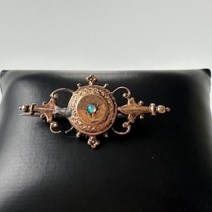 Antique Victorian brooch pin opal rose gold silver to restore!