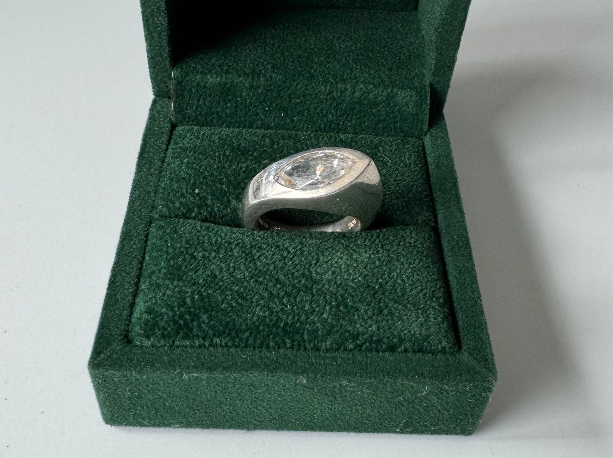 Bague en argent 925 Bague de créateur vintage Pierre Cardin
