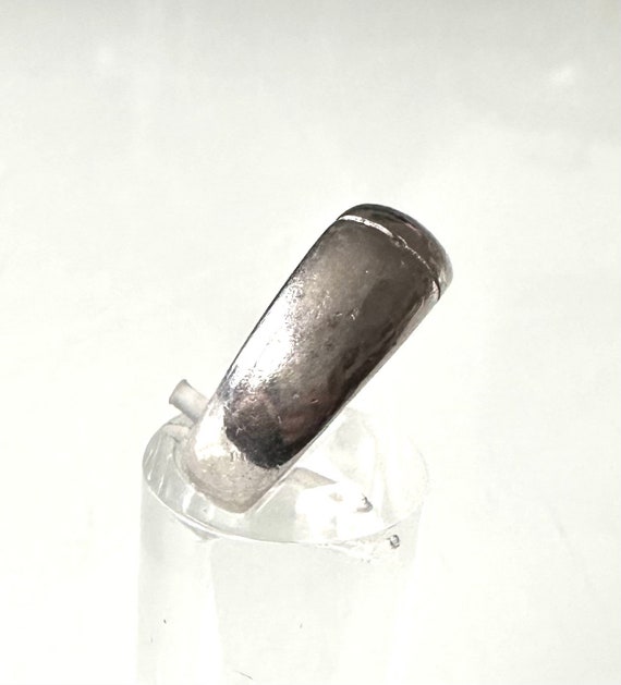 Designer 925 silver ring refined with a diamond /… - image 4