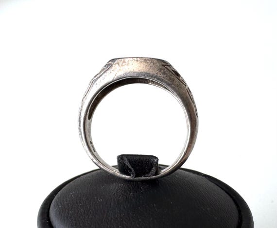 Solid 925 silver ring with pentagram and Celtic k… - image 5