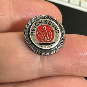 925 Silver Reichsbund Pin Veteran Hofstätter Bonn
