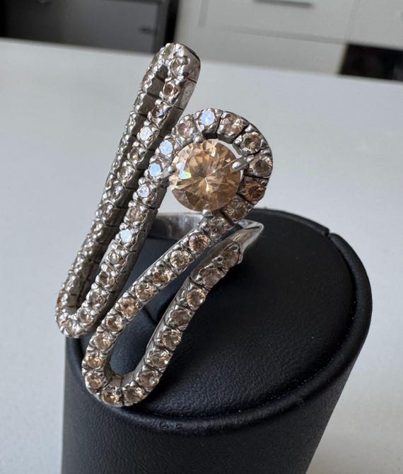 Cocktail Ring 925 Silber  Statement Ring Vintage … - image 6