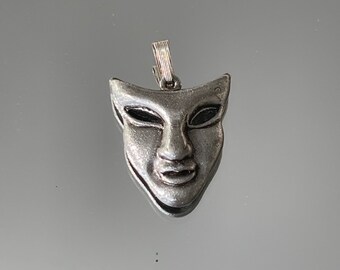 Unique pendant for necklace mask silver colors phantom!