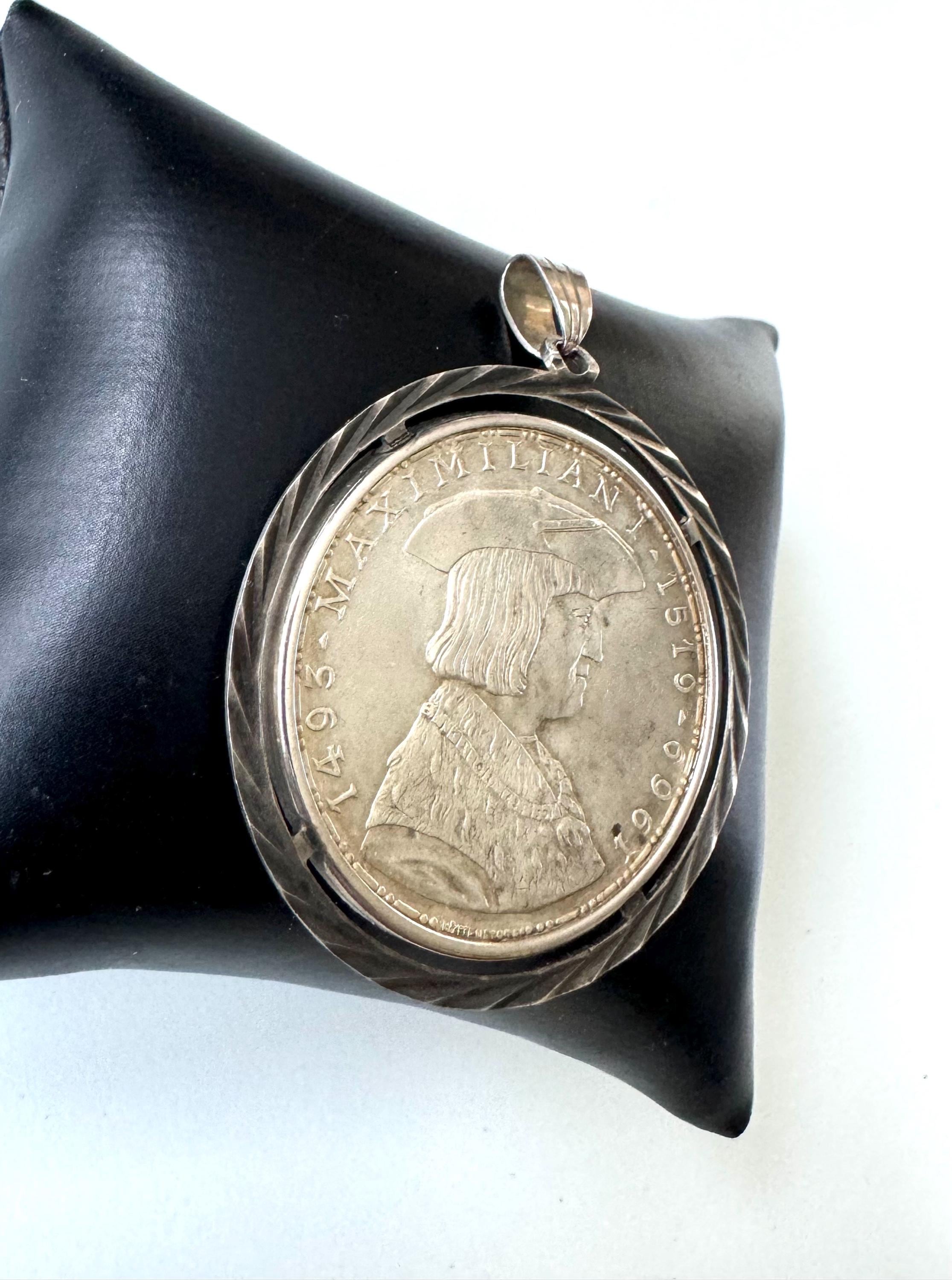 オーストリア マクシミリアン1世 50シリング 銀貨 1969年 1969年