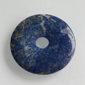 ¡Bonito colgante donut piedra preciosa disco Almadine 4 cm!