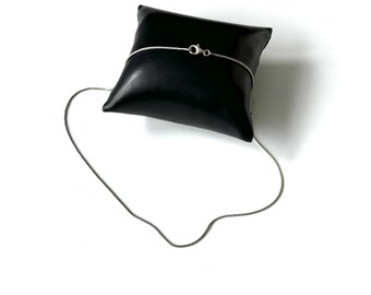 Vintage 925 silver chain, link chain, simple and timeless, without stone, approx. 43 cm