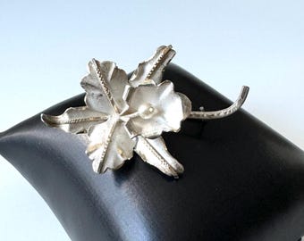 Broche Ancienne Art Nouveau Argent et Perle 1900 • EUR 40,00