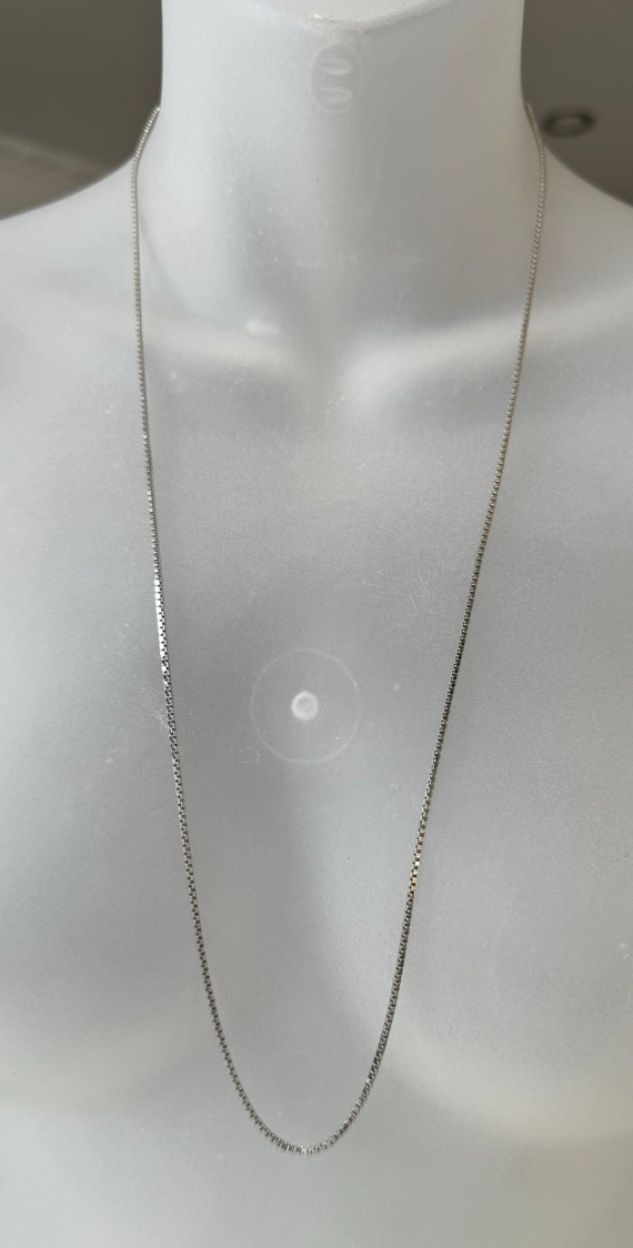 Elegante Lange Silberkette aus 835er Silber – Ein… - image 7