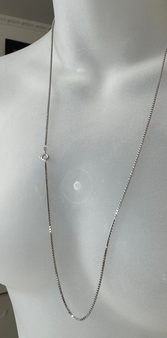 Elegante Lange Silberkette aus 835er Silber – Ein… - image 10