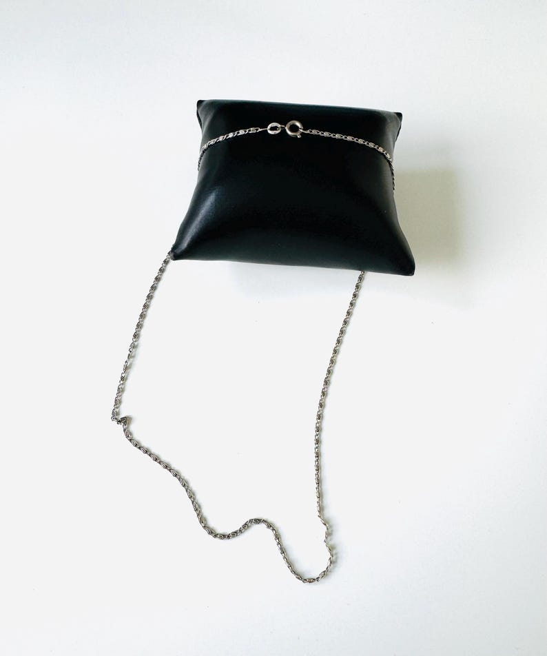 925 Silver Link Chain in Snail Design Vintage Jewelry From the 80s Etsy