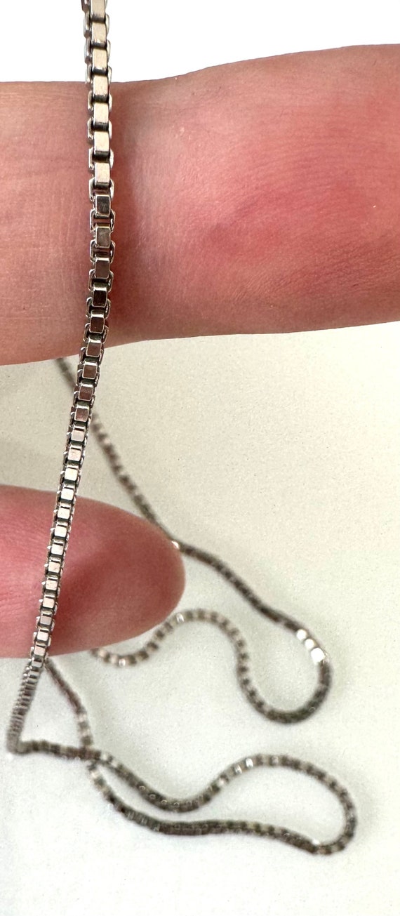 Elegante Lange Silberkette aus 835er Silber – Ein… - image 3