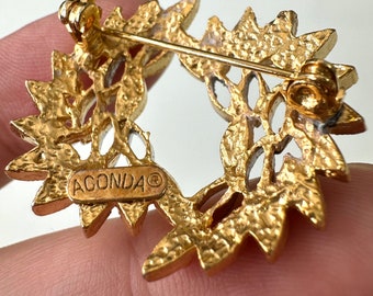 Pins Signe Poisson Aconda Doré - Bijou Occasion, Métal Alliage, Tbe (très Bon état)