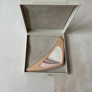Porcelain brooch Hutschenreuther 1814 art vintage 10 cm long!
