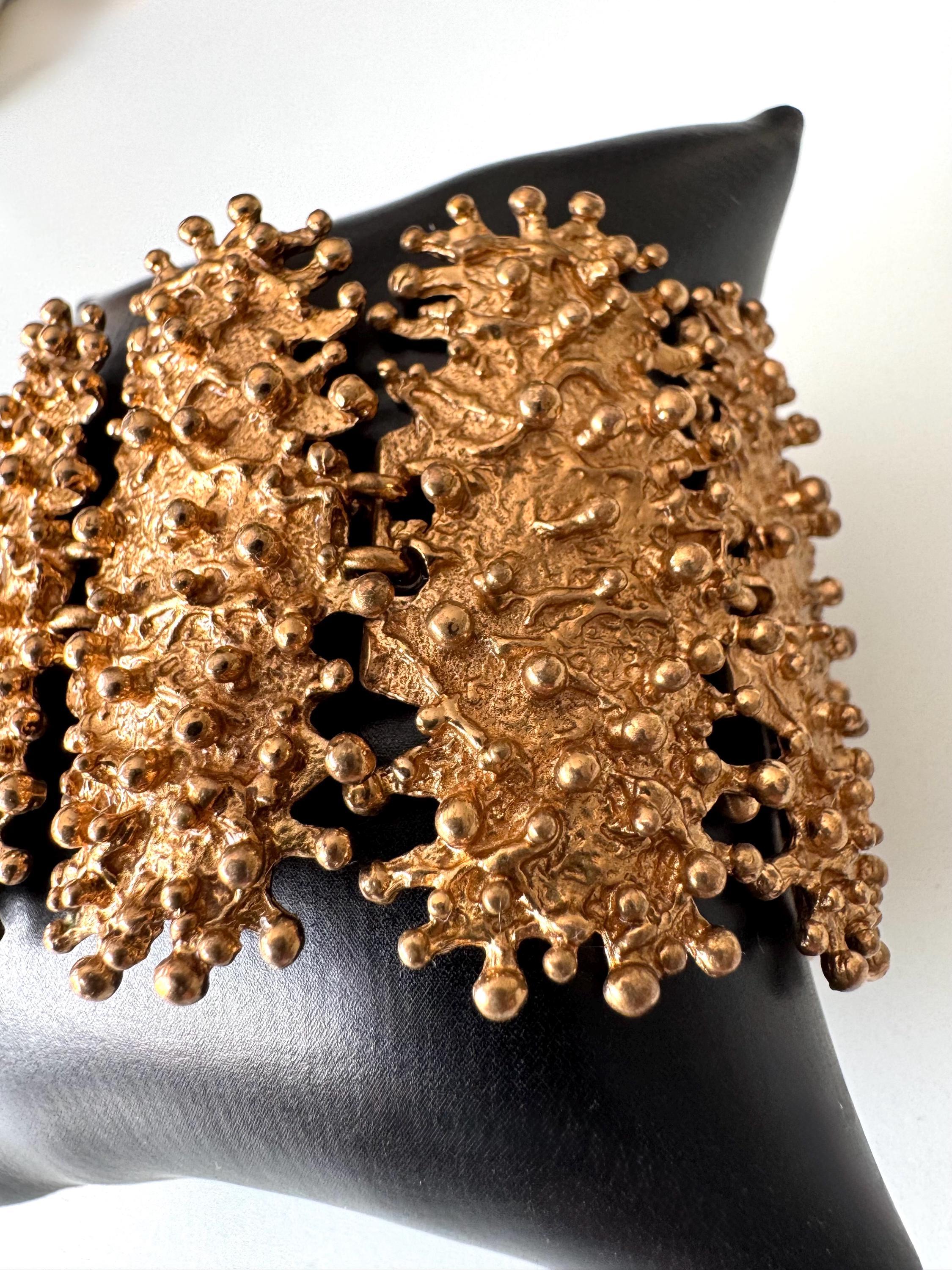 Bracelet Finland Bronze Vintage Brutalist Laine
