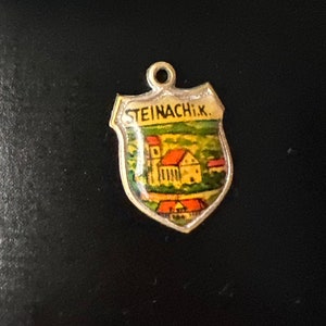 Old Steinach coat of arms pendant for charm bracelet Charivari silver plated!