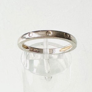 Bague de créateur en argent 925 sertie de 3 diamants !