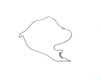 925 silver chain, link chain, vintage, stamped 925!