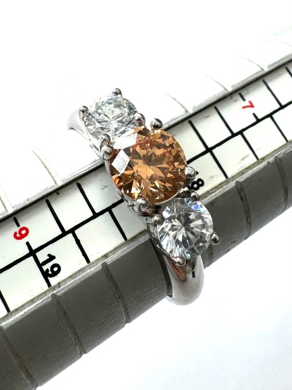 Traumhafter 925 Silber Ring mit Brillantschliff S… - image 1