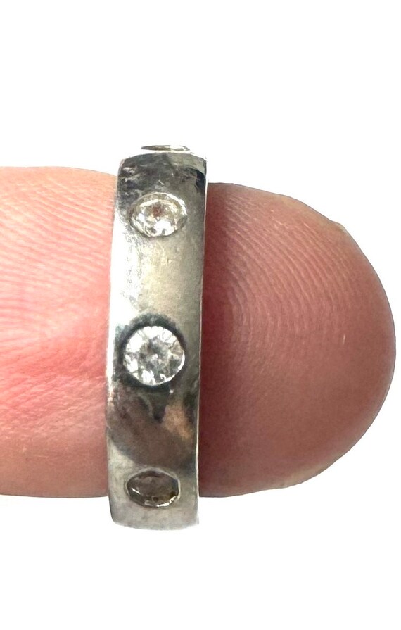 AVP 925 Silver Ring With Sparkling Clear Stones Etsy UK