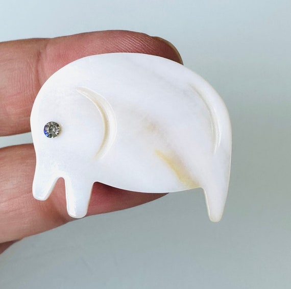 Einzigartiger Statement Ring mit Elefanten Perlmu… - image 5